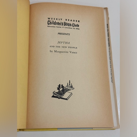 Vintage 1960 Jeptha and the New People - Weekly Reader | HC | 1st Edition VGC - Picture 5 of 16